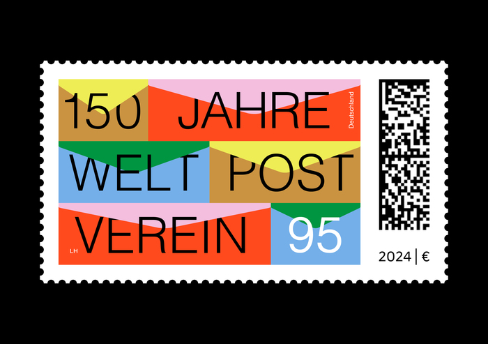 “150 Jahre Weltpostverein” postage stamp 2