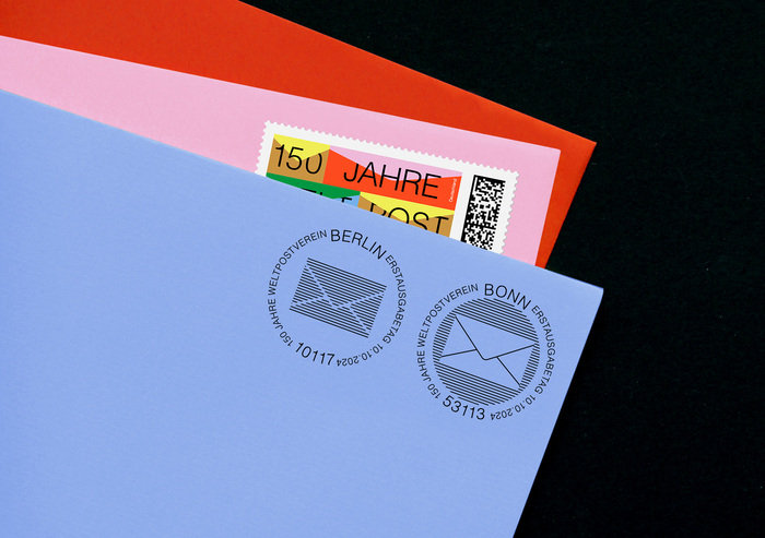“150 Jahre Weltpostverein” postage stamp 3