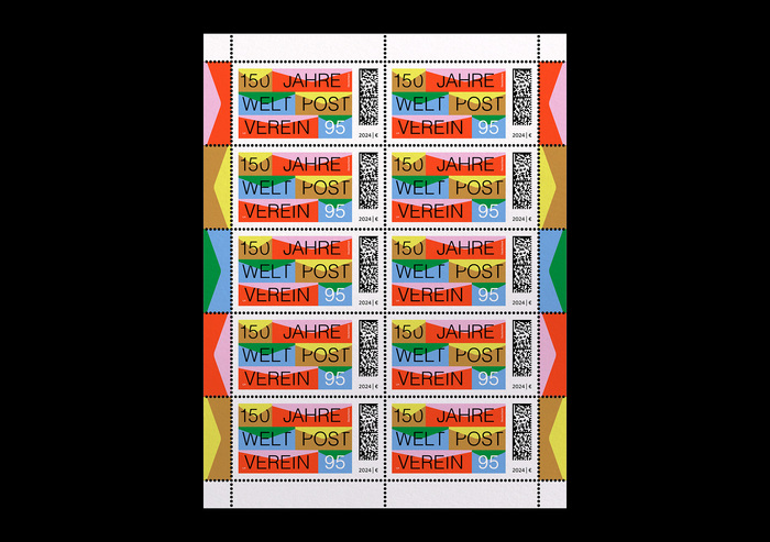 “150 Jahre Weltpostverein” postage stamp 4