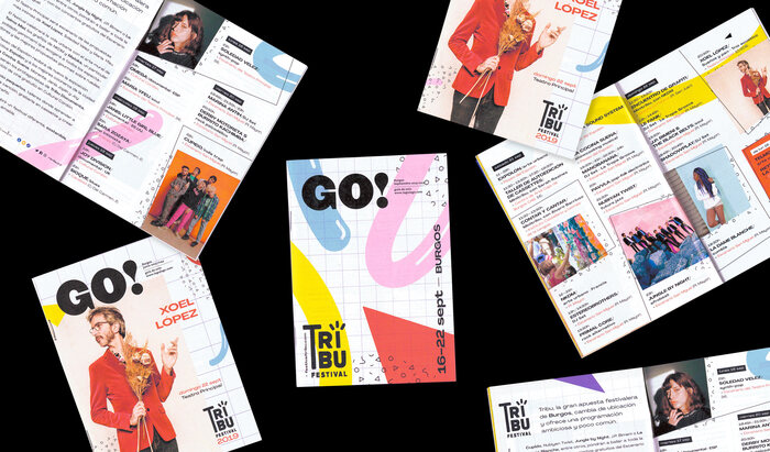 La Guía GO is a cultural guide with a logo based on&nbsp; Heavyweight. It’s not part of this design.