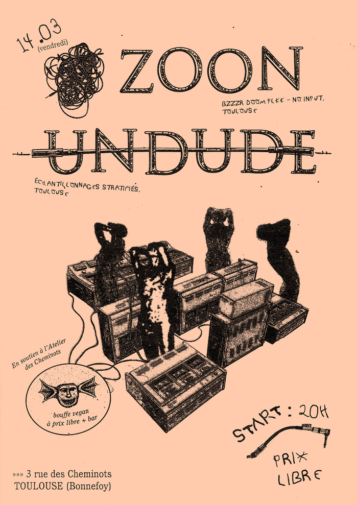 Zoon and Undude concert flyer