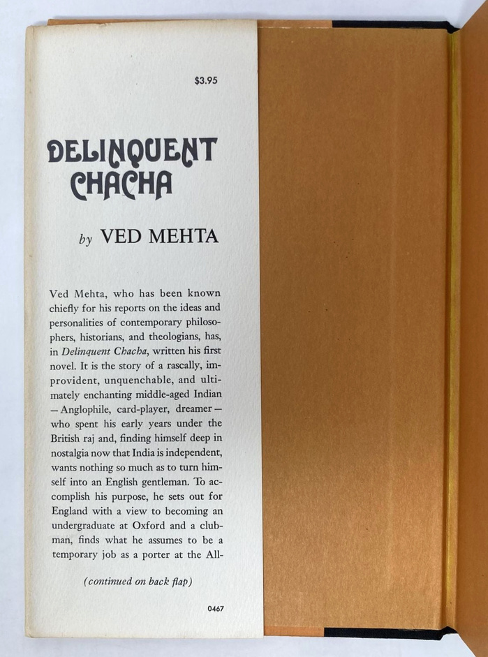 Text on the inner flap is set in the Mergenthaler Linotype version of , with the author’s name in  and price info in .