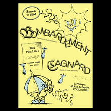 Bombardement and Cagnard concert flyer
