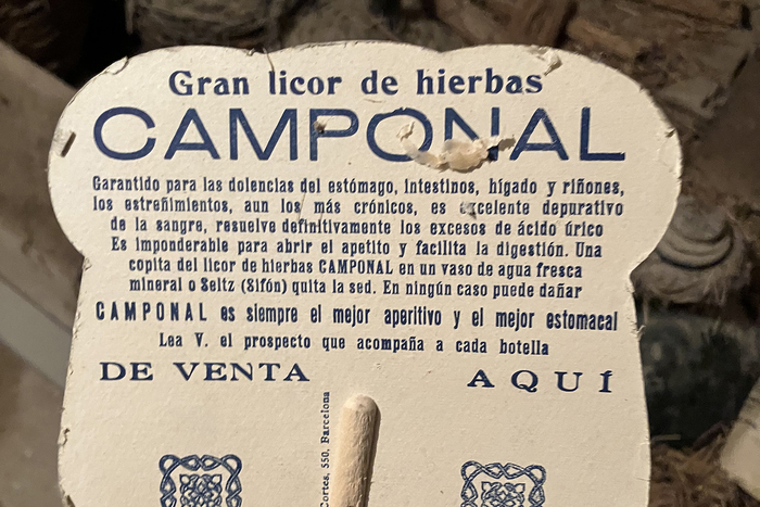 Point-of-sale display ft. , a version of  (probably Groteska Moderna by ),&nbsp;and 