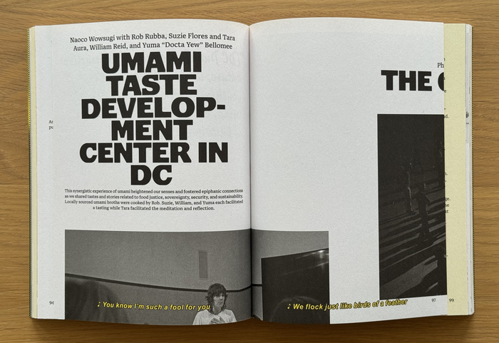 The yellow type for the captions appears to be  Bold Italic.