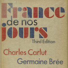 <cite><span>France de nos jours</span></cite> by Charles Carlut Germaine Brée
