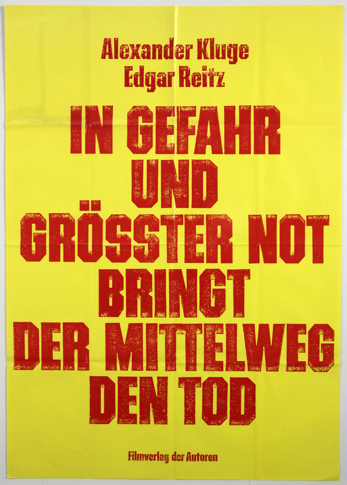In Gefahr und größter Not bringt der Mittelweg den Tod movie posters 1