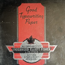 “Good Typewriting Paper” packaging