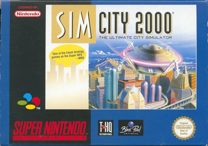 The Super Nintendo cover with smaller tracking on the sub-line