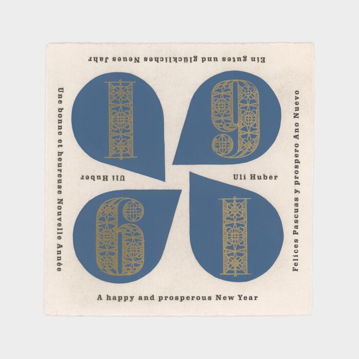“A happy and prosperous New Year 1961” card 1