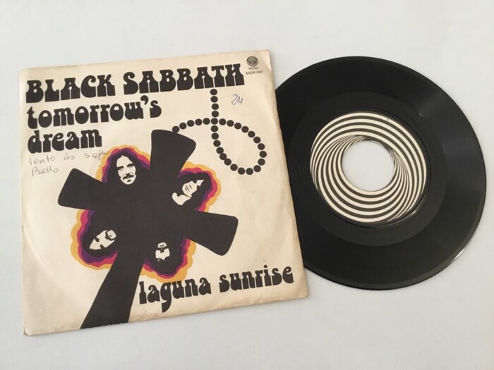Black Sabbath – “Tomorrow’s Dream” / “Laguna Sunrise” Italian single cover 2