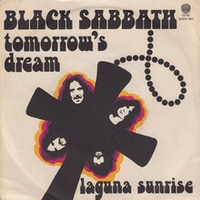 Black Sabbath – “Tomorrow’s Dream” / “Laguna Sunrise” Italian single cover
