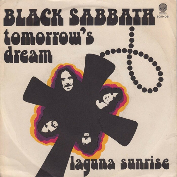Black Sabbath – “Tomorrow’s Dream” / “Laguna Sunrise” Italian single cover 1