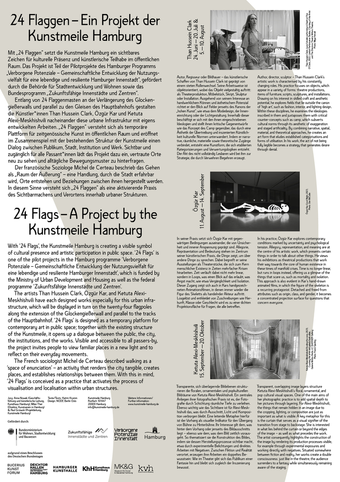 24 Flags at Kunstmeile Hamburg flyer 2