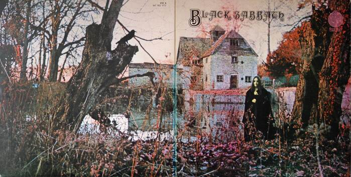 Keef’s panorama shot extends to the back cover. The model is Louisa Livingstone.