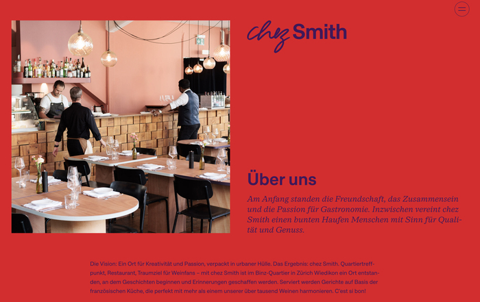 Chez Smith restaurant, Zürich 5