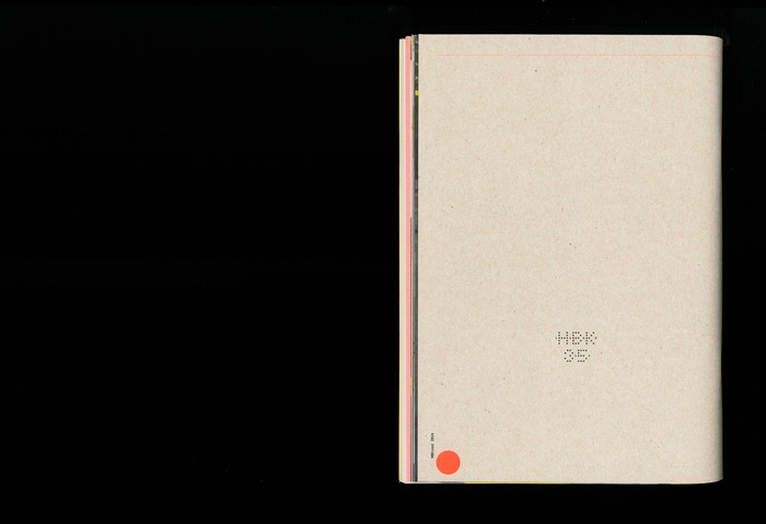 The backside of the book; notice the reversed cardboard and customized HBKsaar logo for the “35” occasion