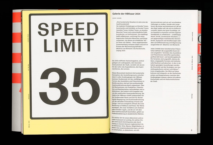 Ending of Lorraine’s editorial and start of the second half of the booklet