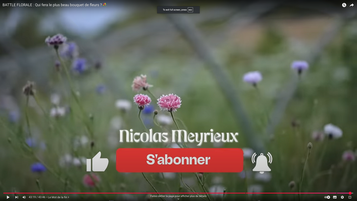 Nicolas Meyrieux’s YouTube channel titles 3