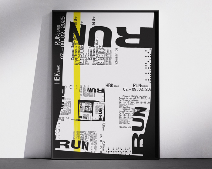 The RUNDgang 2025 campaign poster in 70×100 cm