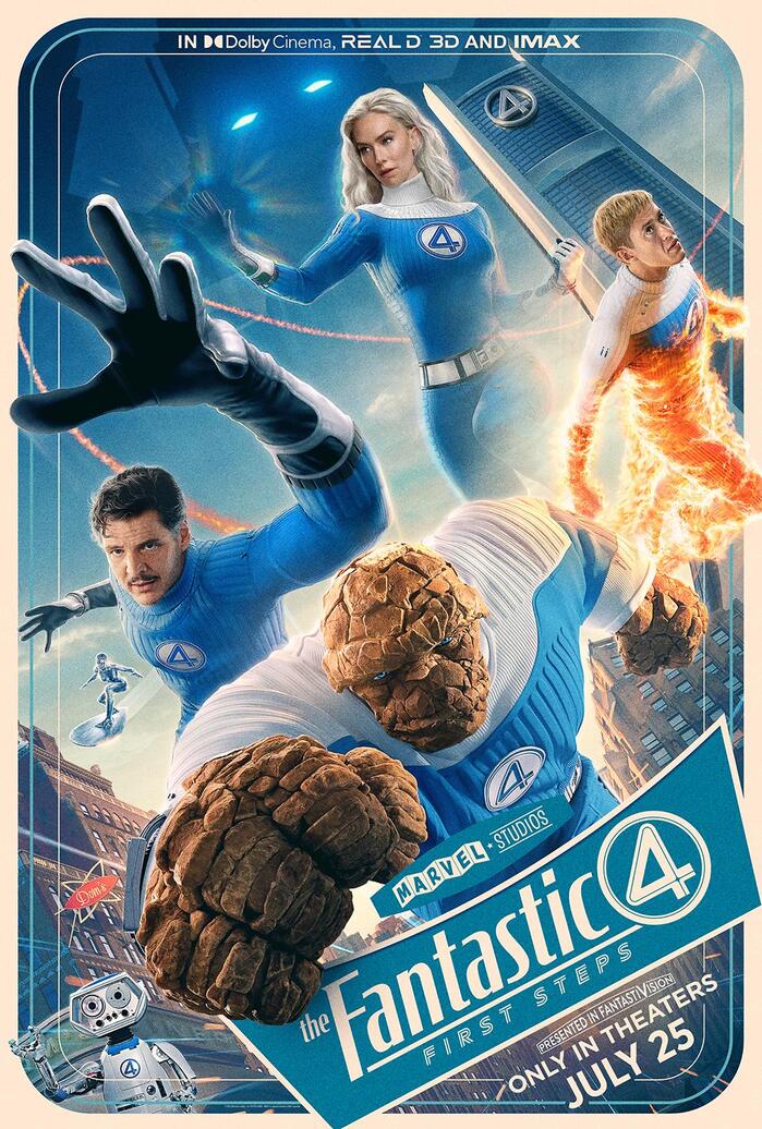 The Fantastic Four: First Steps movie logo and posters 6