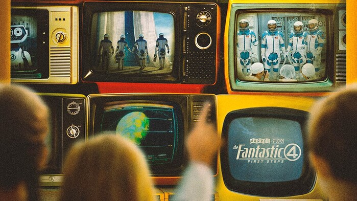 The Fantastic Four: First Steps movie logo and posters 2