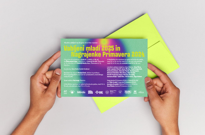 Vabljeni mladi 2025 exhibition poster, invitation, catalog 6