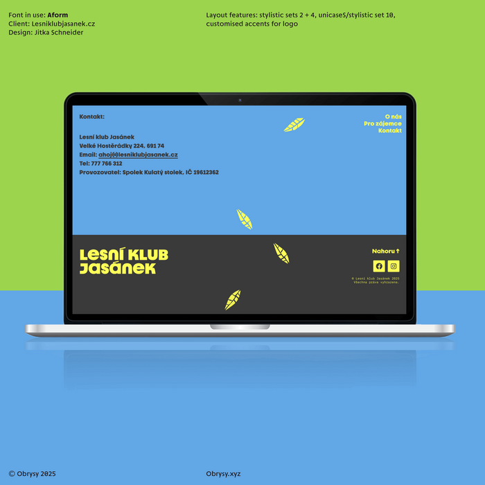 Lesní Klub Jasánek website and identity 8