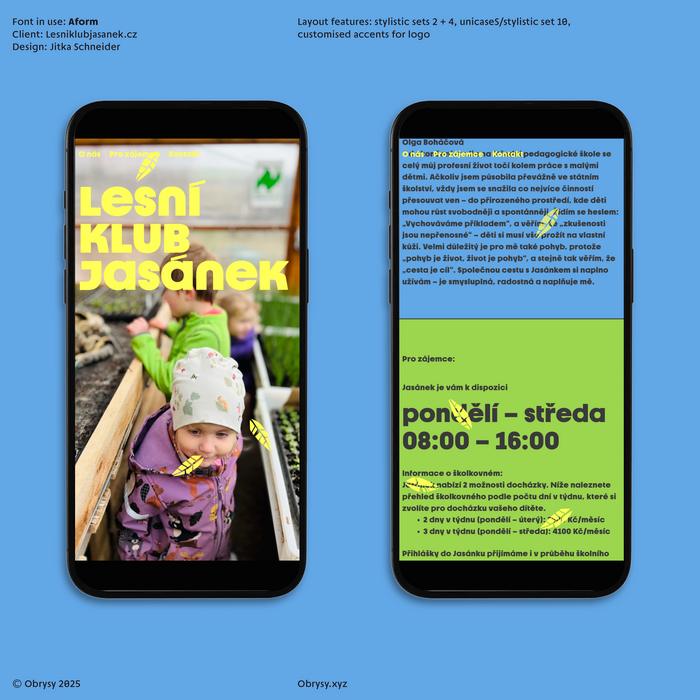 Lesní Klub Jasánek website and identity 4