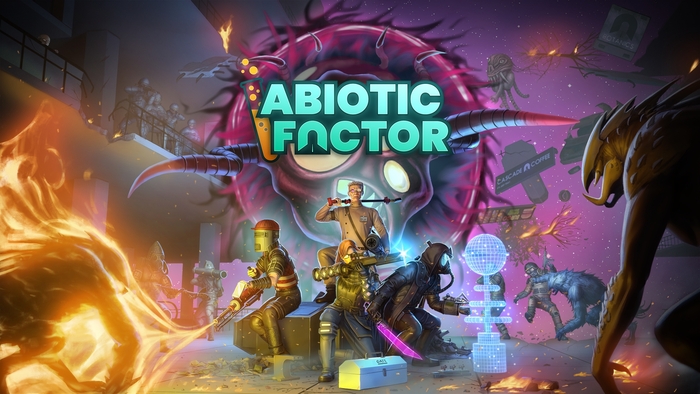 Key art for the 1.0 release of Abiotic Factor