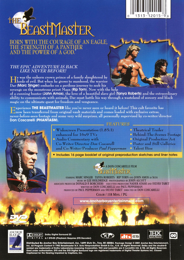 DVD back cover