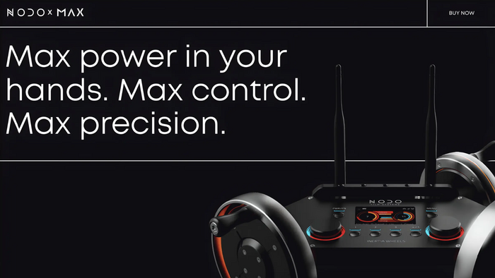 NODO Film Systems: Inertia Wheels MAX promo website 3