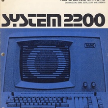 Wang System 2200 documentation and logo