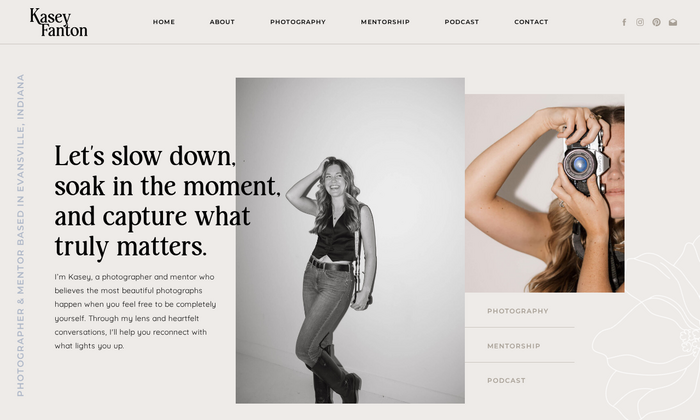 Kasey Fanton website 1