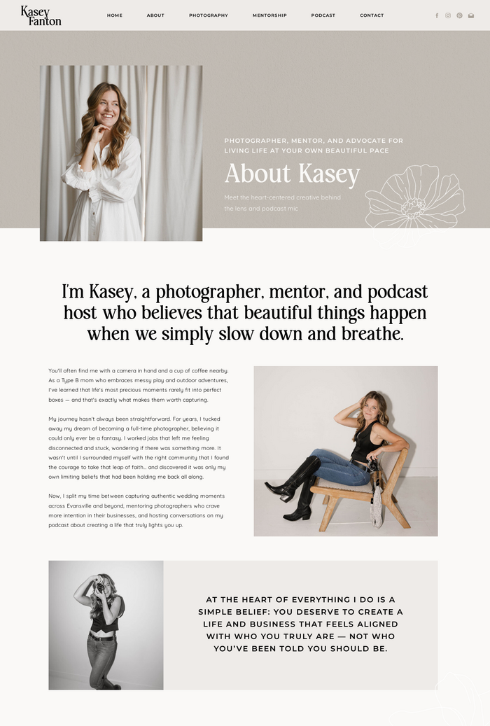 Kasey Fanton website 3