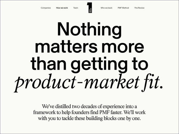 First Round website 9
