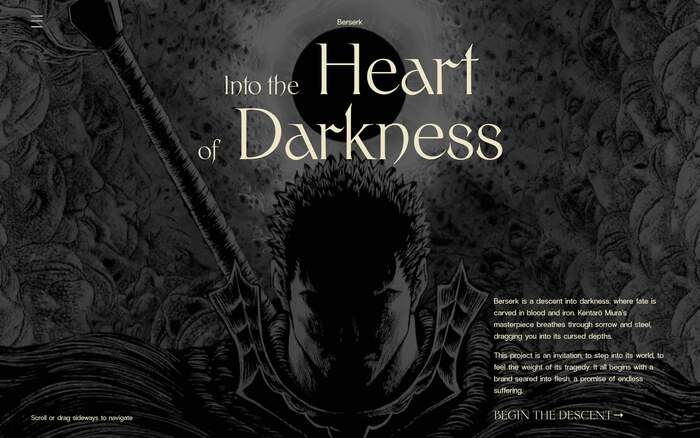 Berserk – Into the Heart of Darkness website 1