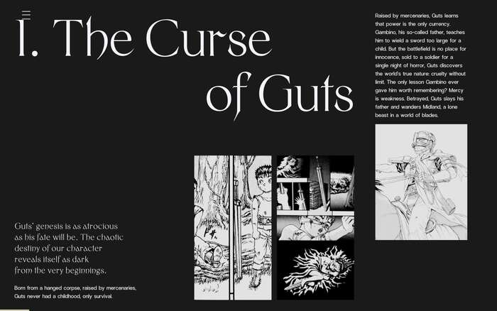 Berserk – Into the Heart of Darkness website 2