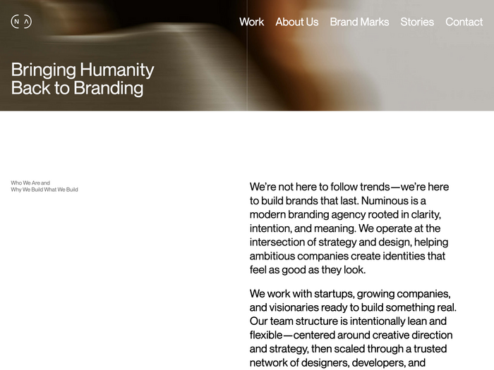 Numinous agency rebrand 2