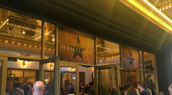 Hamilton at the CIBC Theater, Chicago, July 2018