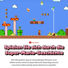 Super Mario’s 40th birthday article in <cite>DIE ZEIT</cite>
