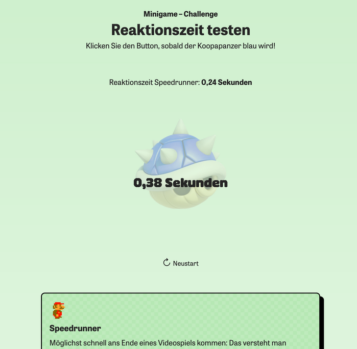 “Test your reaction time  ”