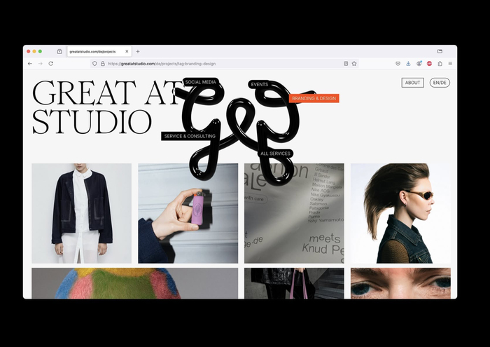 Great at Studio website 1