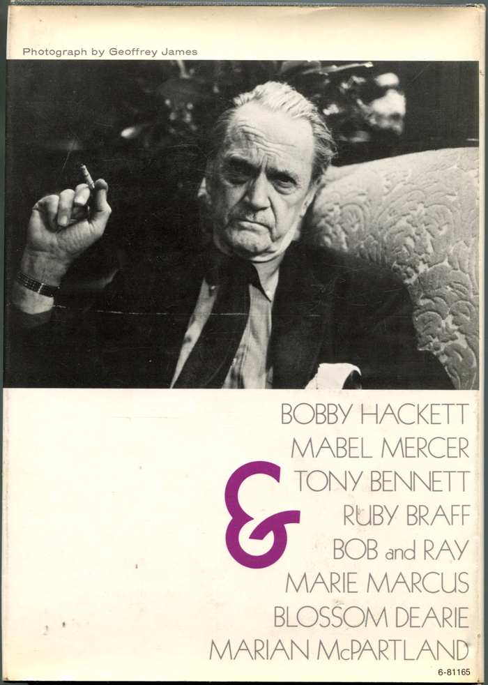 Back cover. Happy World Ampersand Day! The photo credit for Geoffrey James uses a light weight of  with a wide J.