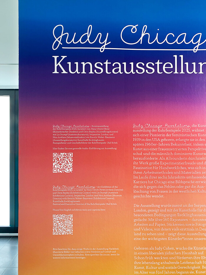 Judy Chicago – Revelations exhibition, Kunsthalle Recklinghausen 8