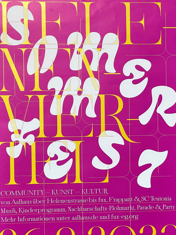 Helenenviertel Sommerfest poster series 2