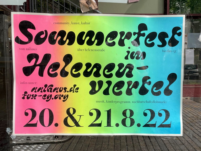 Helenenviertel Sommerfest poster series 5
