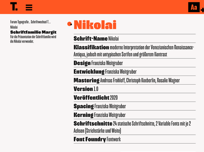 Page for Nikolai, rendered in Margit