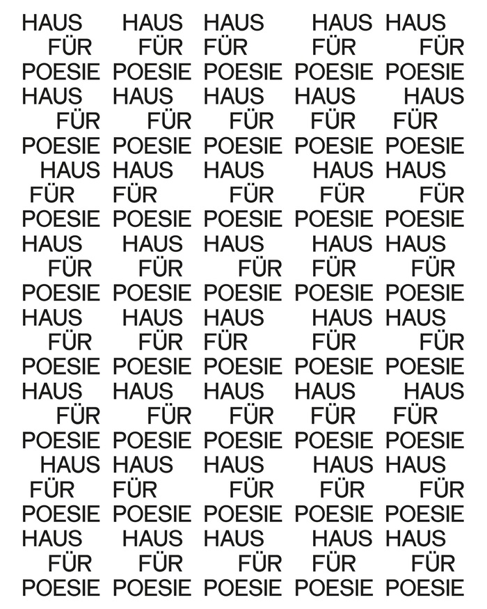 Haus für Poesie 13