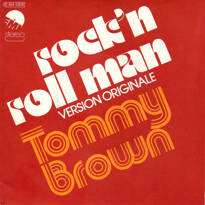 Tommy Brown – “Rock ’n Roll Man” single cover